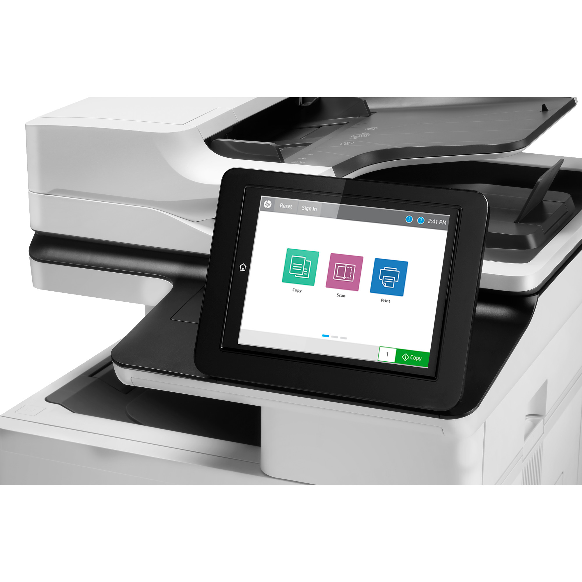 Białe urządzenie wielofunkcyjne laserowe HP LaserJet Managed MFP E62655dn do biura