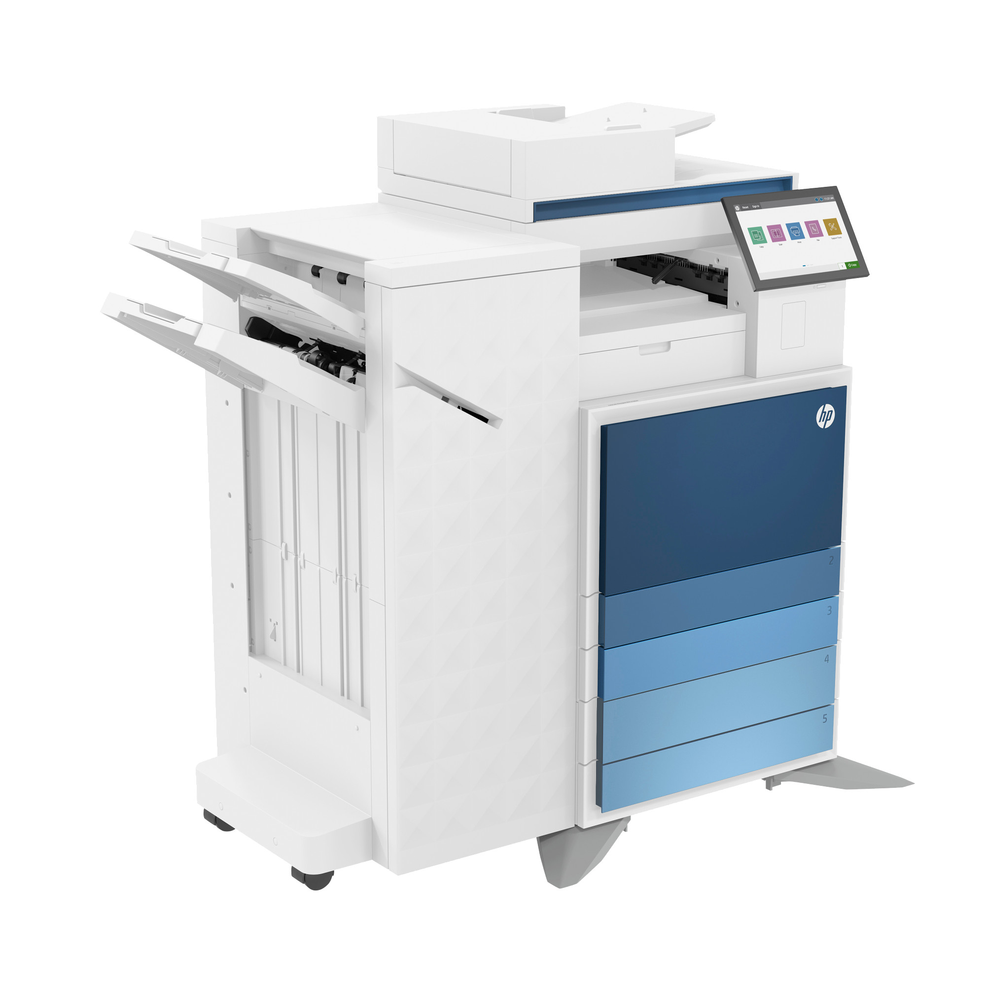 Co zyskuje użytkownik wybierając HP Color LaserJet Managed MFP E786dn pod kątem wizualnym i użytkowym?