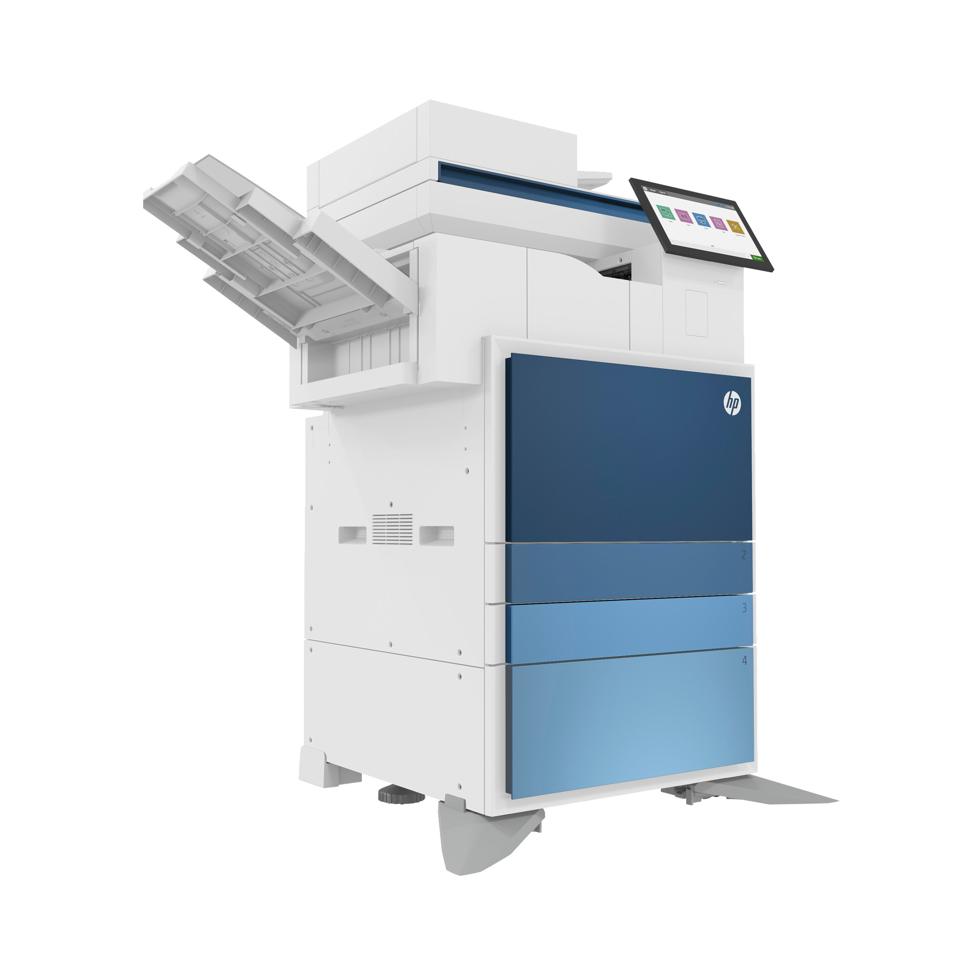 W jakich przestrzeniach HP Color LaserJet Managed MFP E786dn prezentuje się najlepiej?