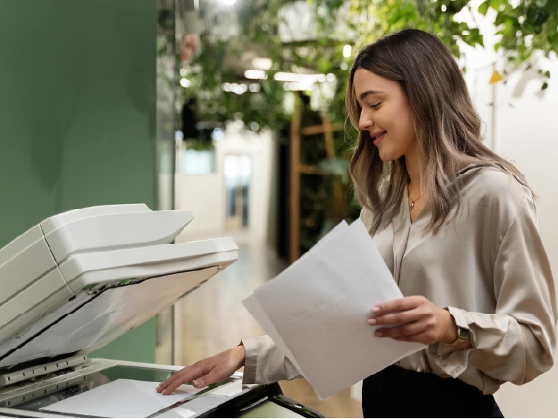 Jak wybrać urządzenia drukujące do biura w duchu zrównoważonego rozwoju? Podpowiadamy ekologiczny wybór dla Twojej firmy.